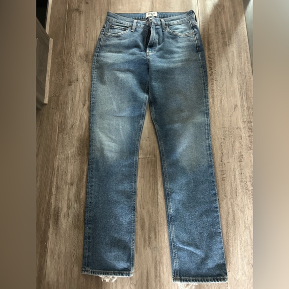 Agolde Classic Blue Straight Jeans - Picture 1 of 4